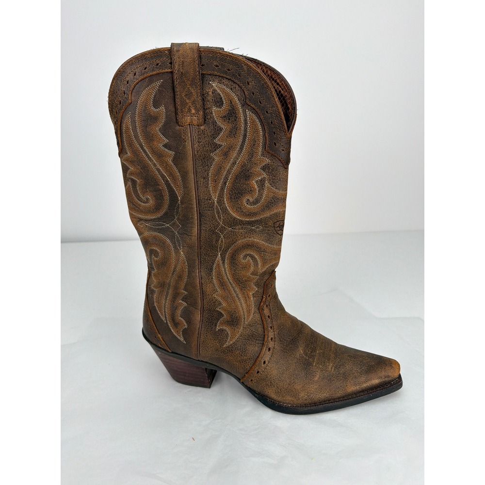 Ariat Western Cowboy Boot Mens 10B Brown Single Right Only Amputee Replacement